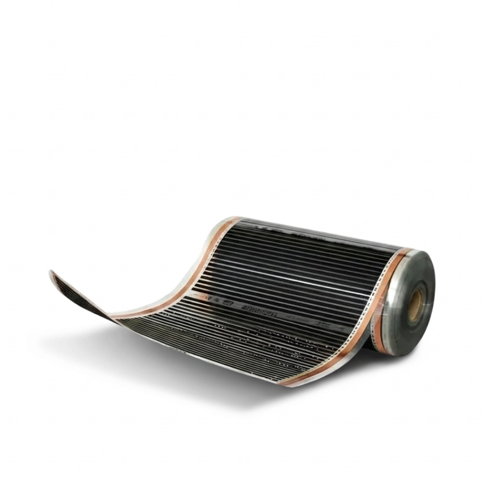 Vloerverwarmingsfolie,  75cm breed - 100w/m2