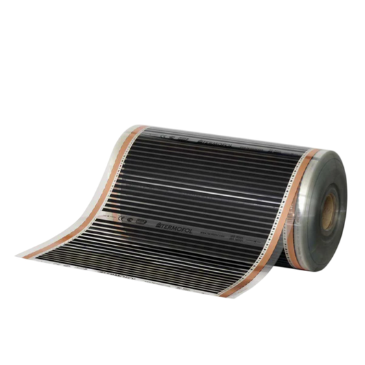 Vloerverwarmingsfolie,  75cm breed -  50w/m2